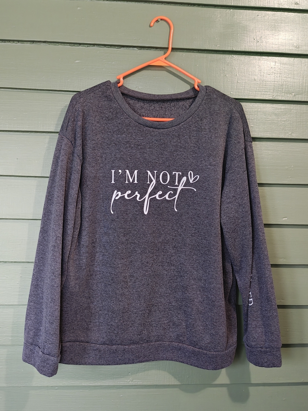 I'm Not Perfect, I'm Limited Edition Women's Charcoal Crewneck Sweatshirt